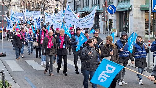 Teilnehmerinnen und Teilnehmer der Demonstration
