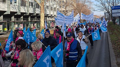 Teilnehmerinnen und Teilnehmer der Demonstration