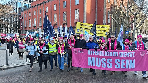 Teilnehmerinnen und Teilnehmer der Demonstration