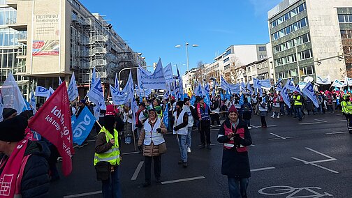 Teilnehmerinnen und Teilnehmer der Demonstration