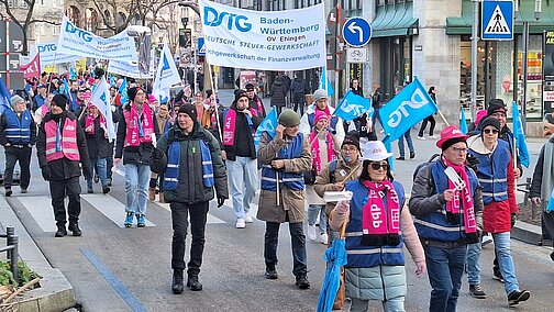 Teilnehmerinnen und Teilnehmer der Demonstration