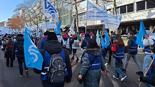 Teilnehmerinnen und Teilnehmer der Demonstration
