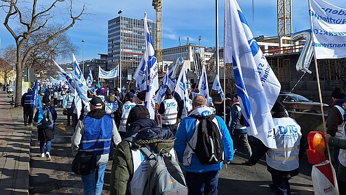 Teilnehmerinnen und Teilnehmer der Demonstration