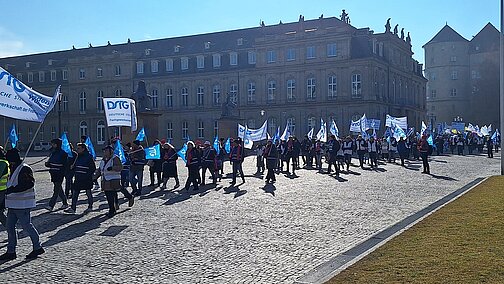 Teilnehmerinnen und Teilnehmer der Demonstration