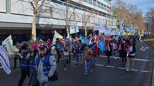 Teilnehmerinnen und Teilnehmer der Demonstration