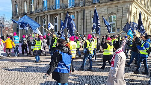 Teilnehmerinnen und Teilnehmer der Demonstration