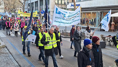 Teilnehmerinnen und Teilnehmer der Demonstration