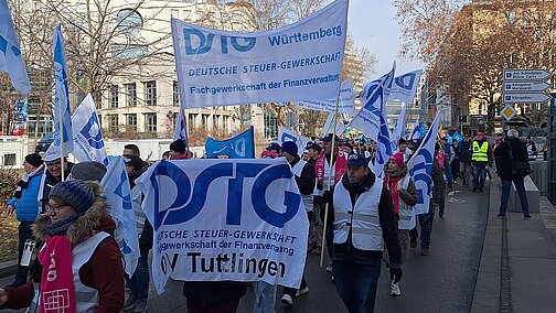 Teilnehmerinnen und Teilnehmer der Demonstration