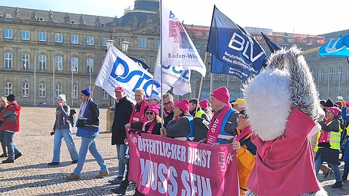 Teilnehmerinnen und Teilnehmer der Demonstration