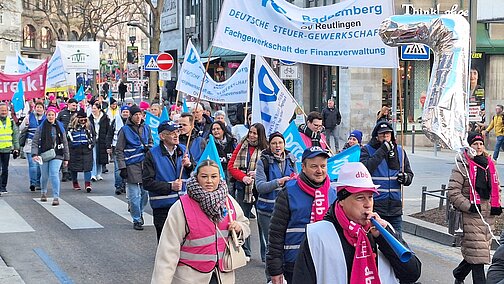 Teilnehmerinnen und Teilnehmer der Demonstration