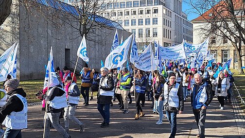 Teilnehmerinnen und Teilnehmer der Demonstration