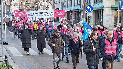 Teilnehmerinnen und Teilnehmer der Demonstration