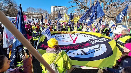 Teilnehmerinnen und Teilnehmer der Demonstration