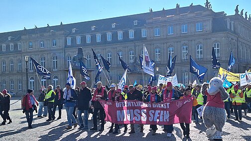 Teilnehmerinnen und Teilnehmer der Demonstration