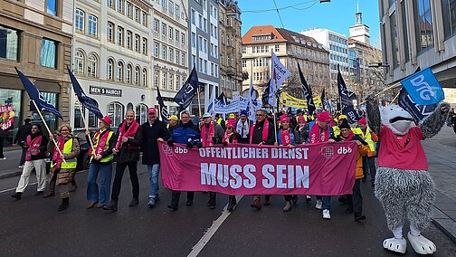Teilnehmerinnen und Teilnehmer der Demonstration