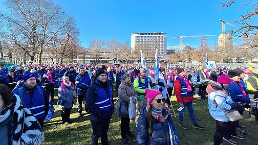 Teilnehmerinnen und Teilnehmer der Demonstration