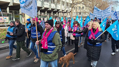 Teilnehmerinnen und Teilnehmer der Demonstration