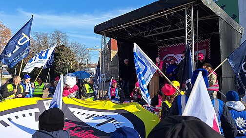 Teilnehmerinnen und Teilnehmer der Demonstration